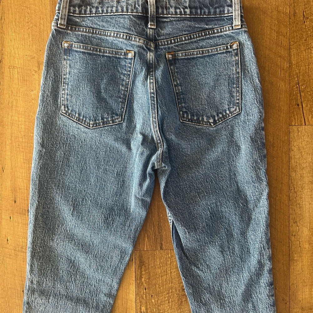 Abercrombie High Rise Skinny Jeans 27 / 4R | Light Wash Raw Hem - Picture 9 of 10
